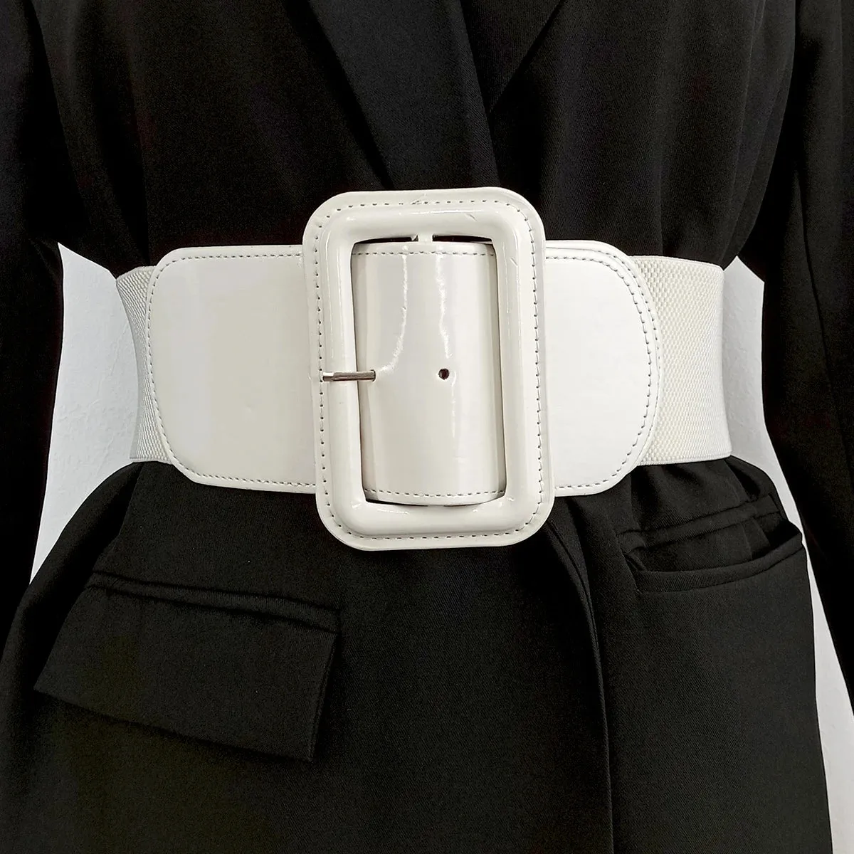 Trendy Liquid Leather Waistband Belts