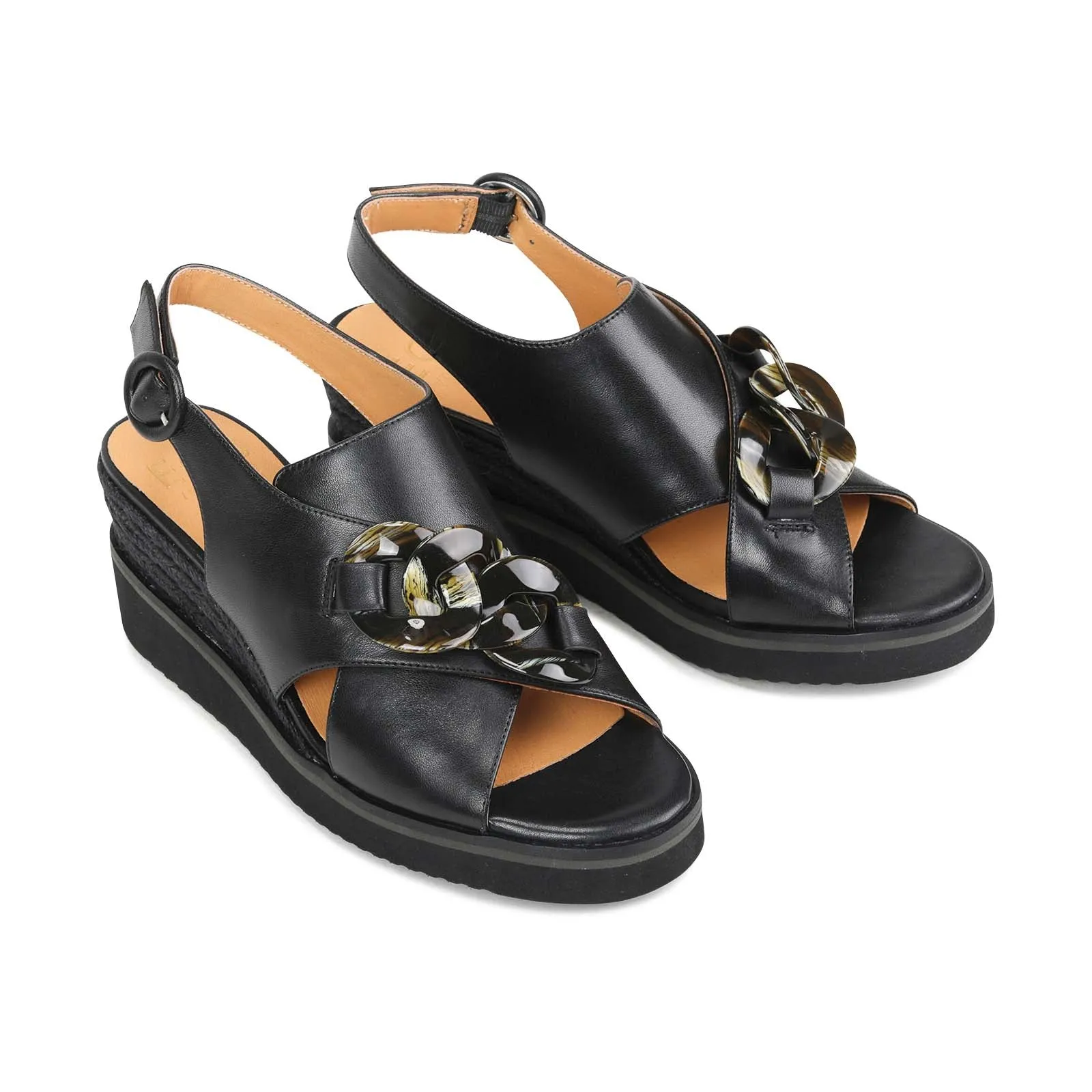 WAYFARER WEDGE SANDAL LEATHER