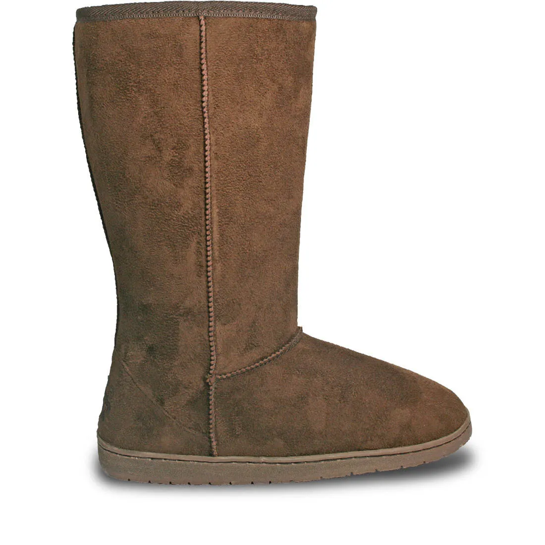 Women's 13-inch Microfiber Boots - Chocolate